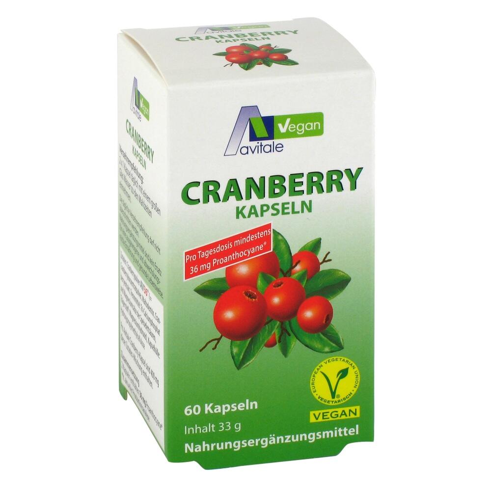 Avitale CRANBERRY VEGAN Kapseln 400 mg 60 St Kapseln