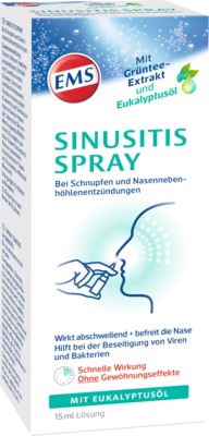 EMSER Sinusitis Spray mit Eukalyptusöl 15 ml Spray