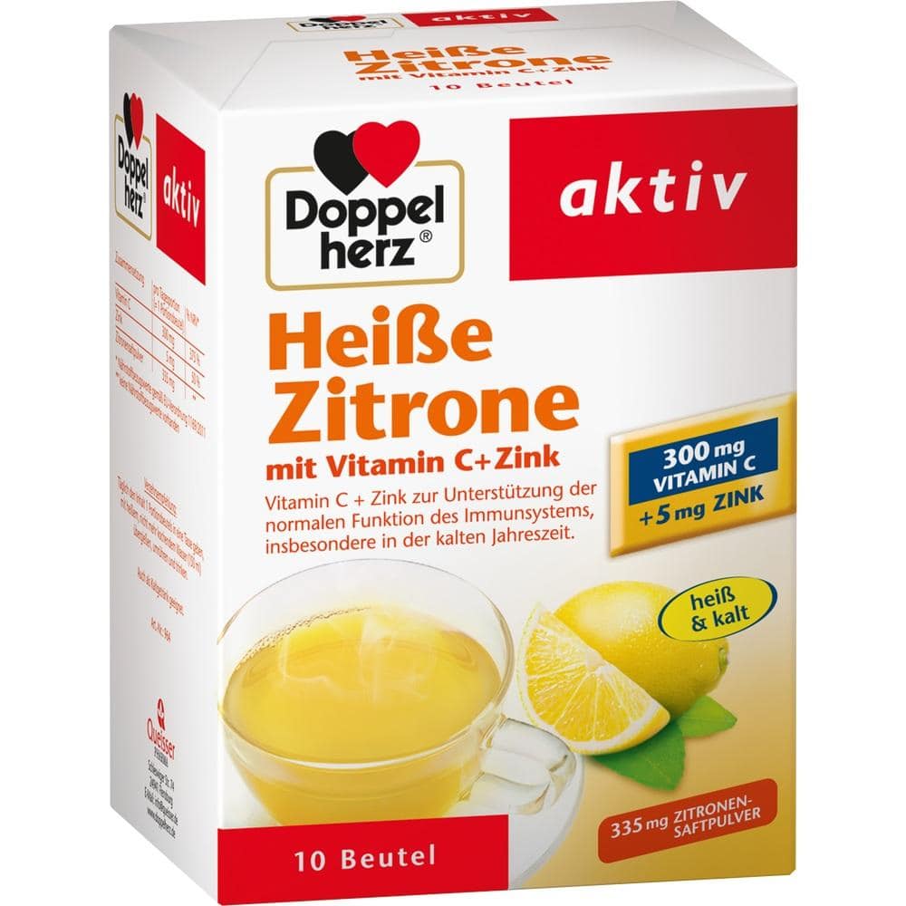 Doppelherz aktiv Heiße Zitrone mit Vitamin C + Zink 10 St Granulat