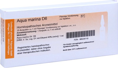AQUA MARINA D 6 Ampullen 10X1 ml Ampullen