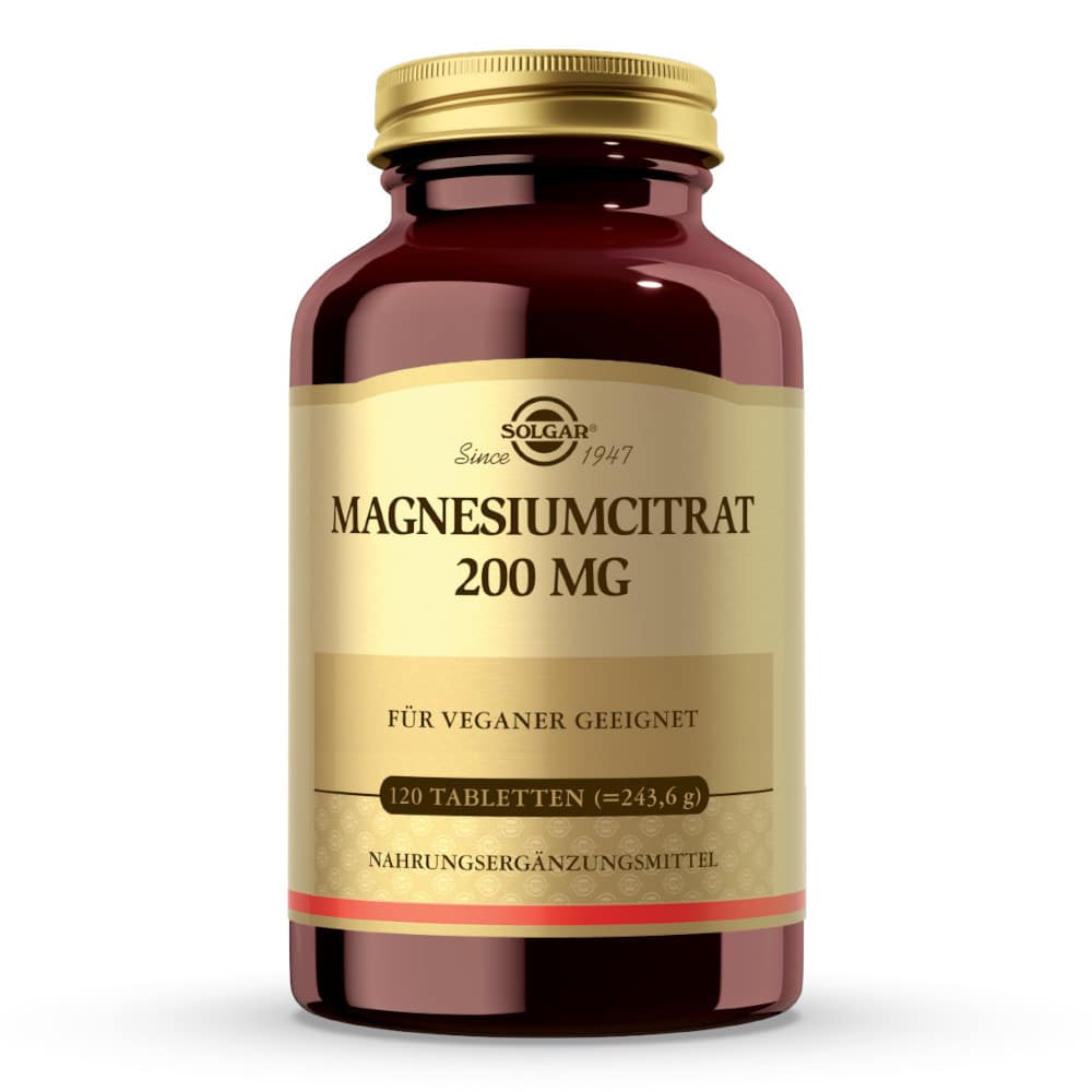 SOLGAR MAGNESIUMCITRAT 200 MG 120 St Tabletten