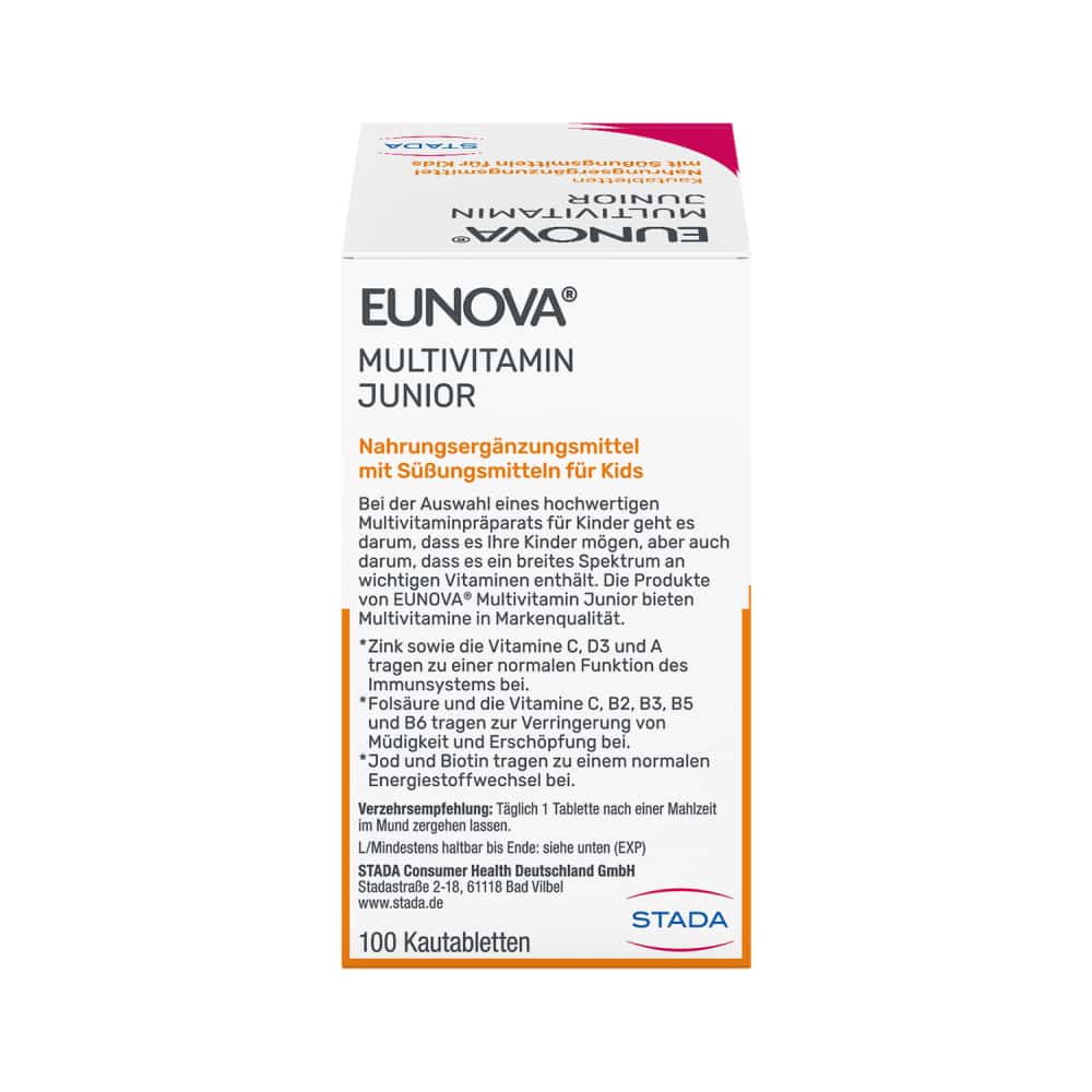 EUNOVA Junior MULTIVITAMINE FÜR KIDS 100 St Kautabletten