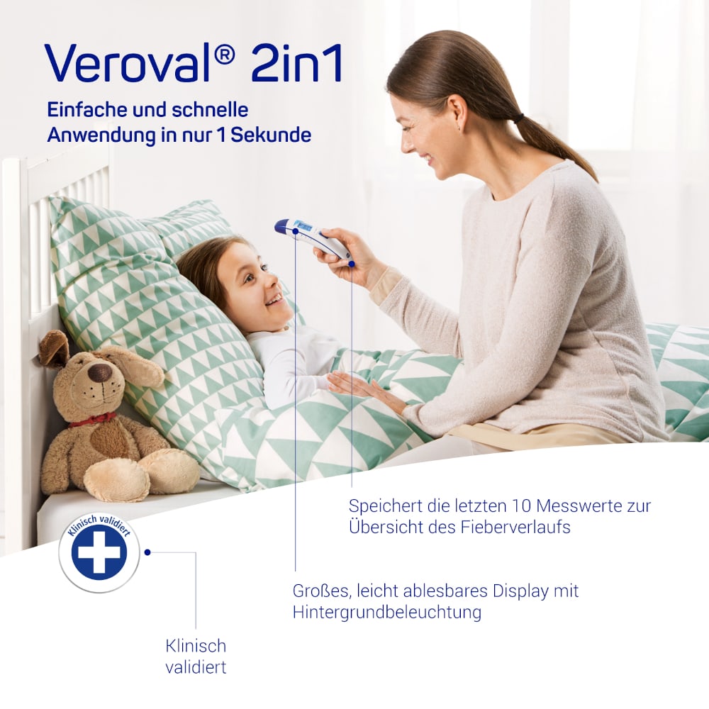 Veroval 2in1 Infrarot-fieberthermometer 1 St