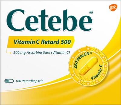 CETEBE Vitamin C 500 mg 180 St Hartkapseln