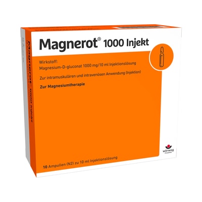 Magnerot 1000 Injekt Ampullen 10X10 ml Ampullen