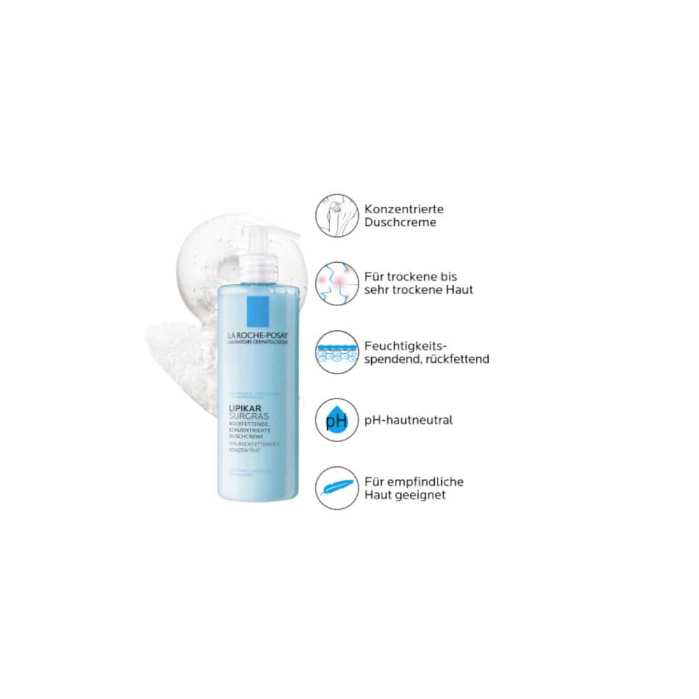 LA ROCHE-POSAY Lipikar Surgras Duschgel 400 ml Duschgel