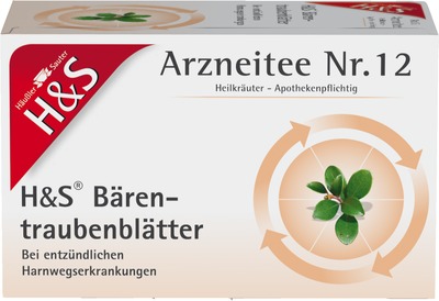 H&S Arzneitee Bärentraubenblätter 20X2.7 g Filterbeutel