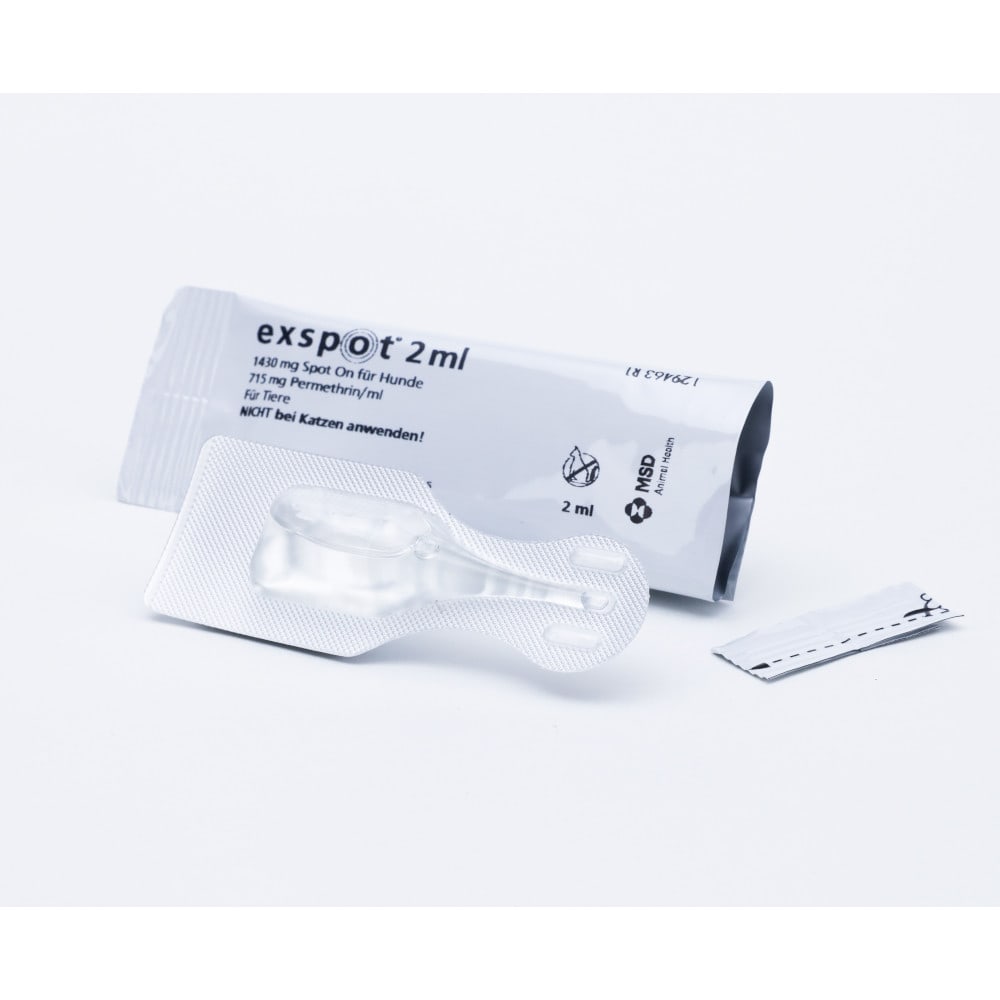EXSPOT 2 ml Spot On für Hunde 6X2 ml Lösung