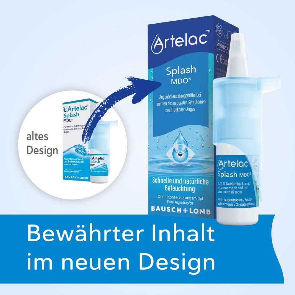 Artelac Splash MDO Augentropfen für trockene Augen 2X15 ml Augentropfen