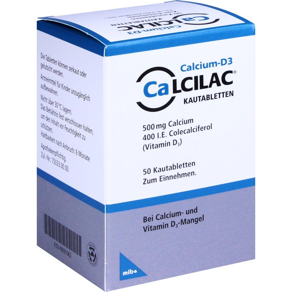Calcilac 500mg/400 I.E. 50 St Kautabletten