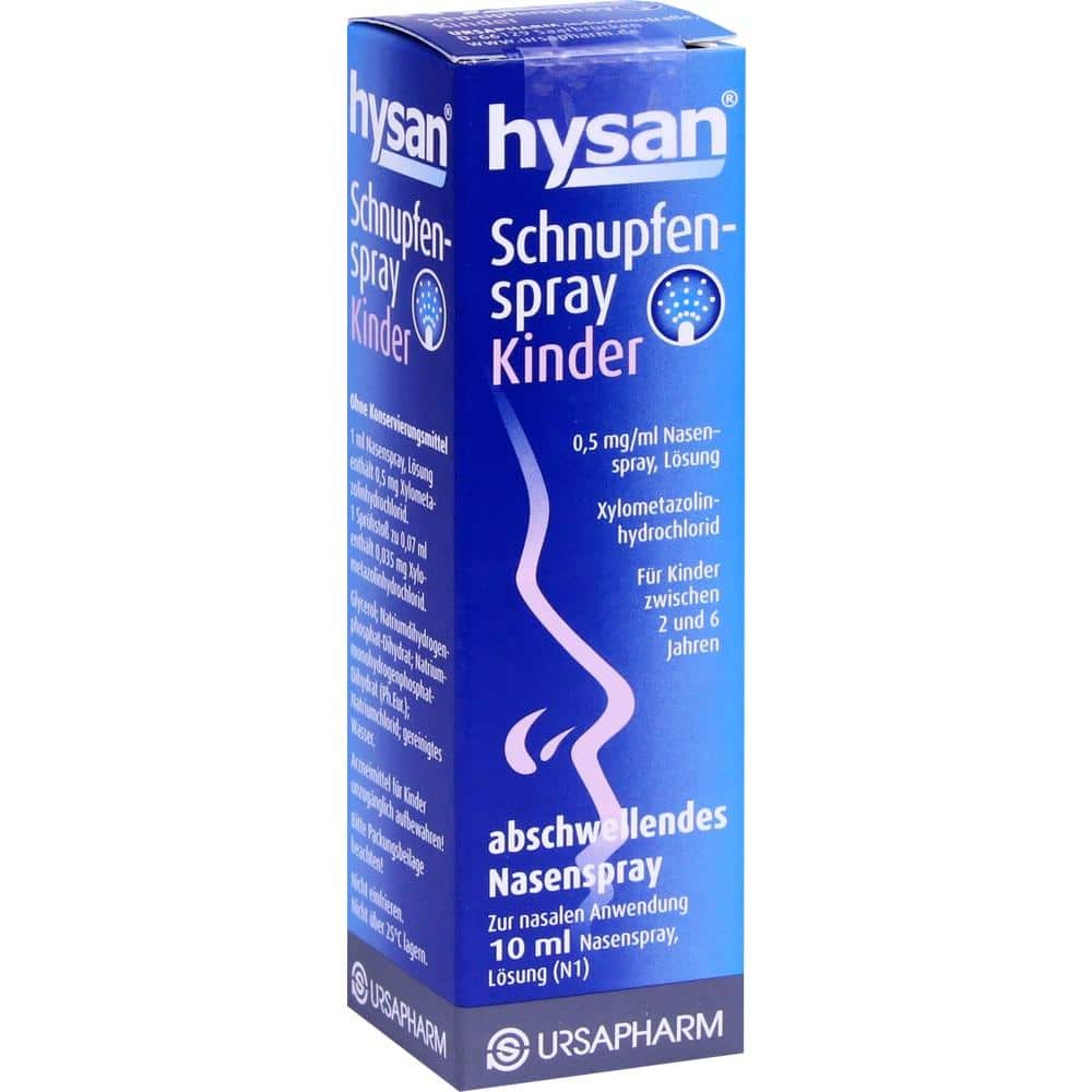 HYSAN Schnupfenspray Kinder 0,5mg/ml 10 ml Nasenspray