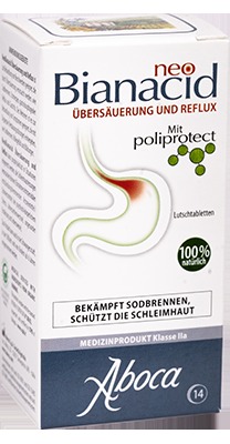 neoBianacid bei Sodbrennen, Reflux und Verdauungsproblemen 14 St Lutschtabletten