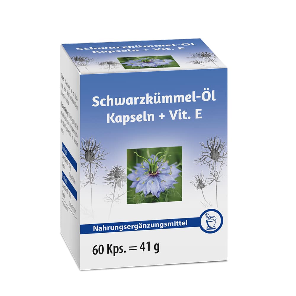 Schwarzkümmel-Öl Kapseln + Vit. E 60 St Kapseln