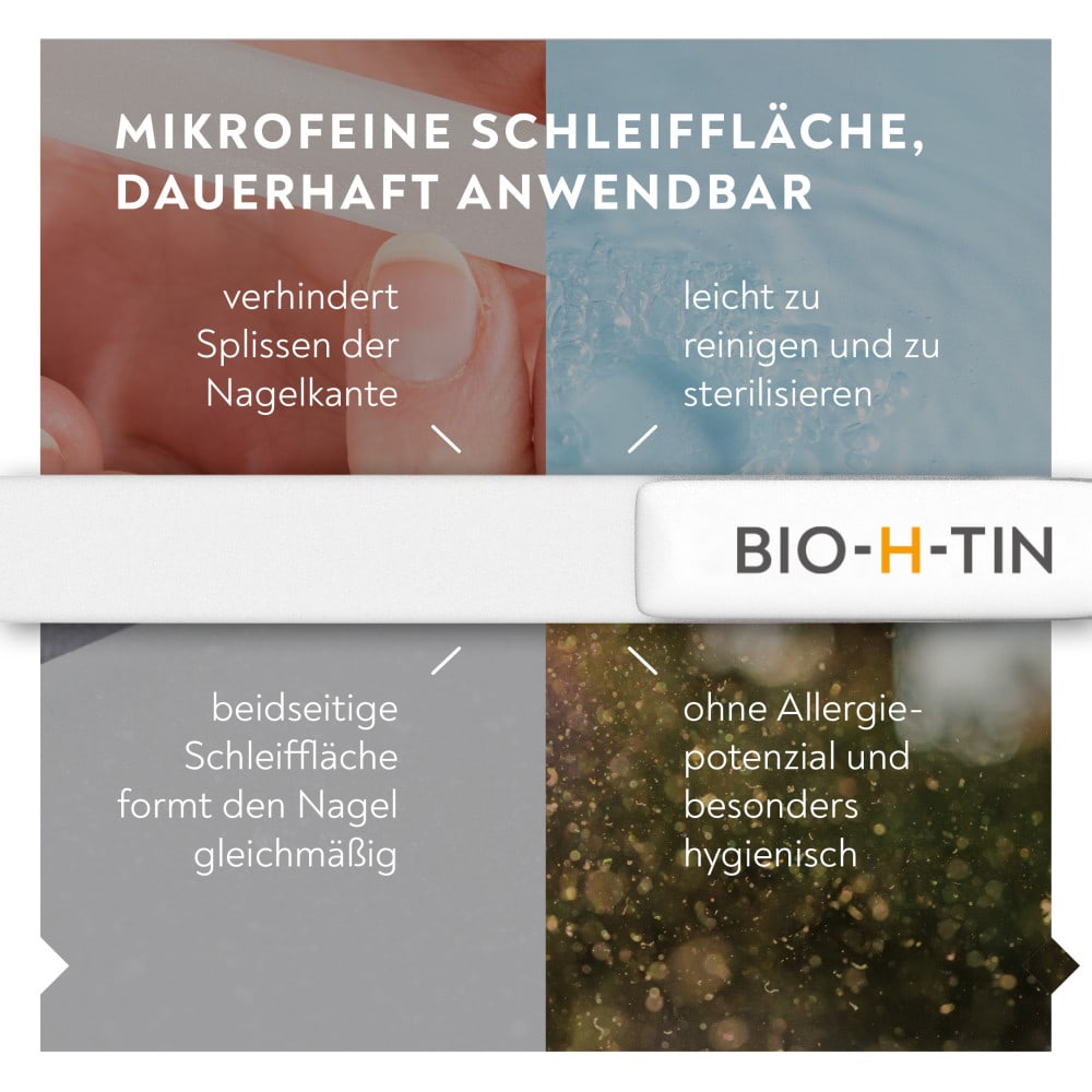 BIO-H-TIN Schonende Glas-Nagelfeile Set 1 St