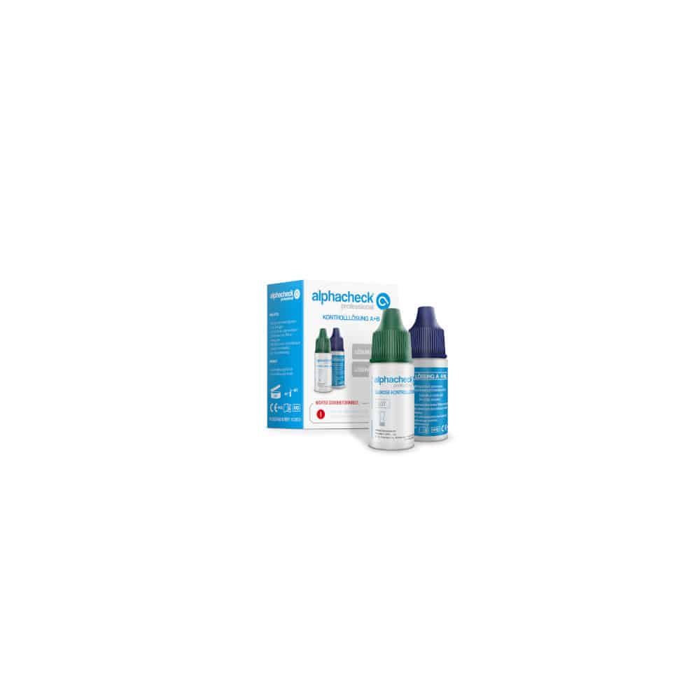 ALPHACHECK professional Kontrolllösung A+B Kombi 2X4 ml Lösung