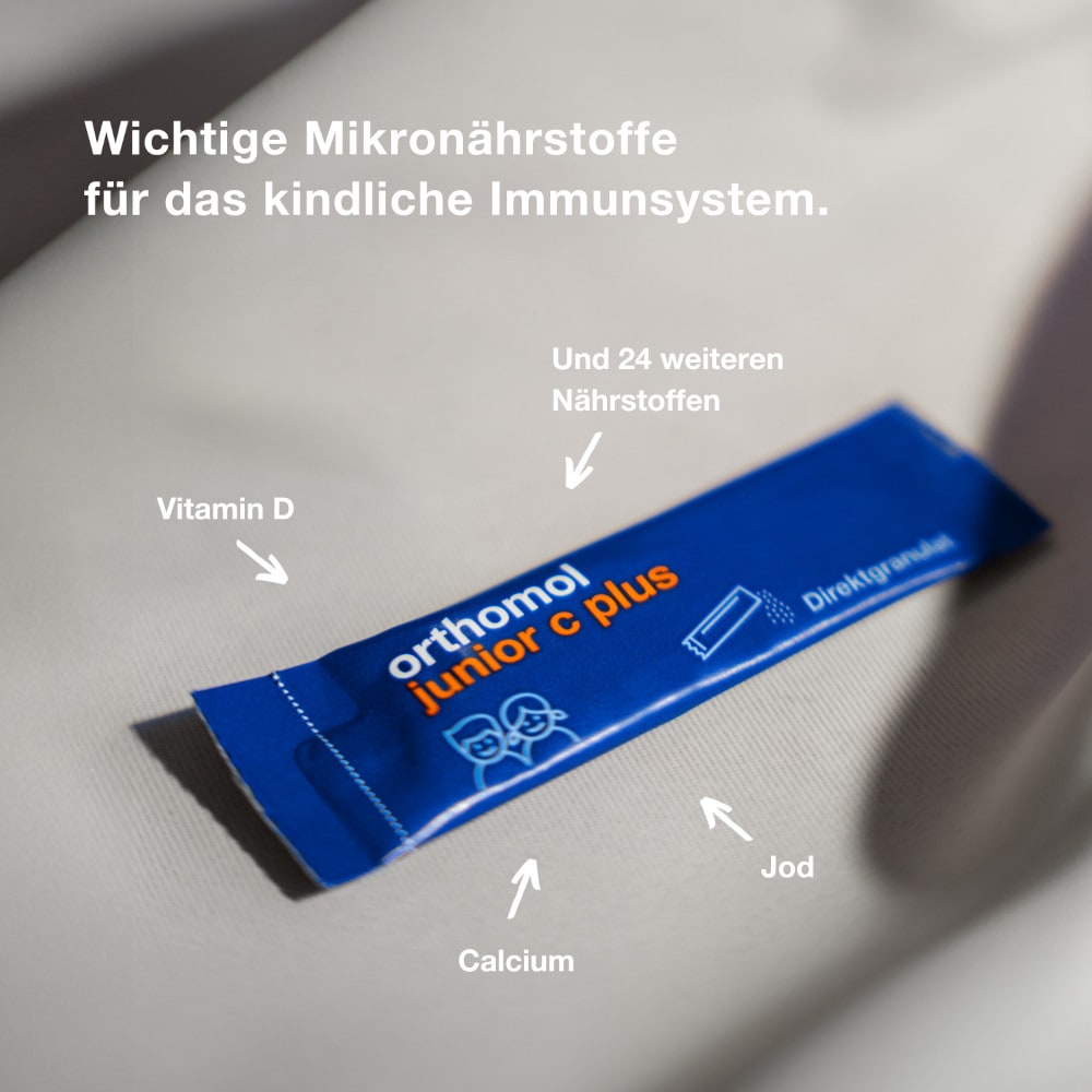 Orthomol junior C plus Himbeer/Limette 7 St Granulat