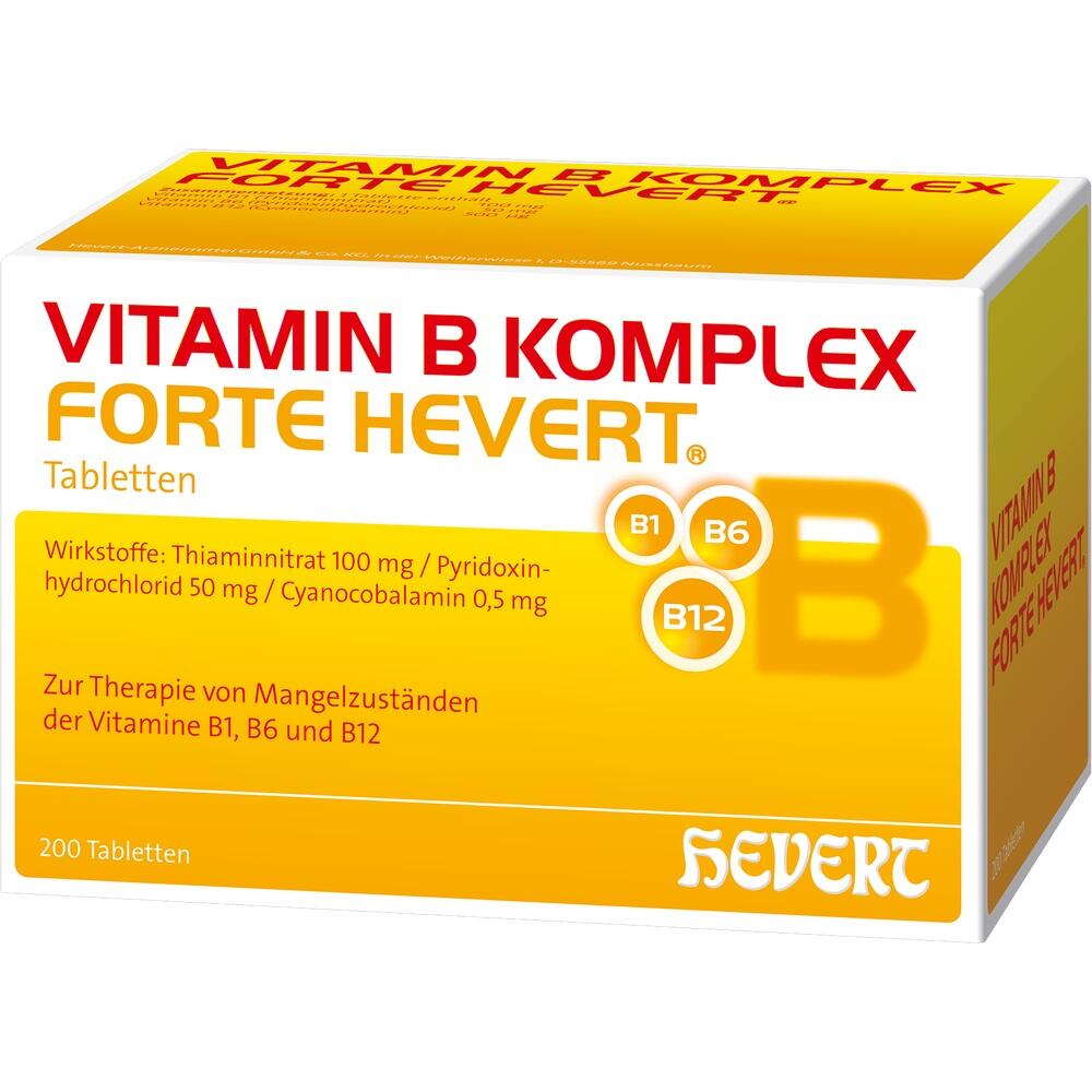 VITAMIN B KOMPLEX FORTE HEVERT  200 St Tabletten