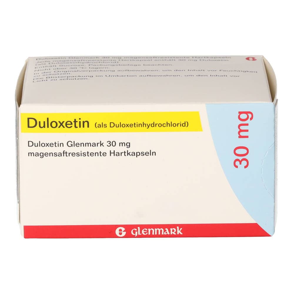 Duloxetin GLENMARK 30 mg 56 St Magensaftresistente Hartkapseln