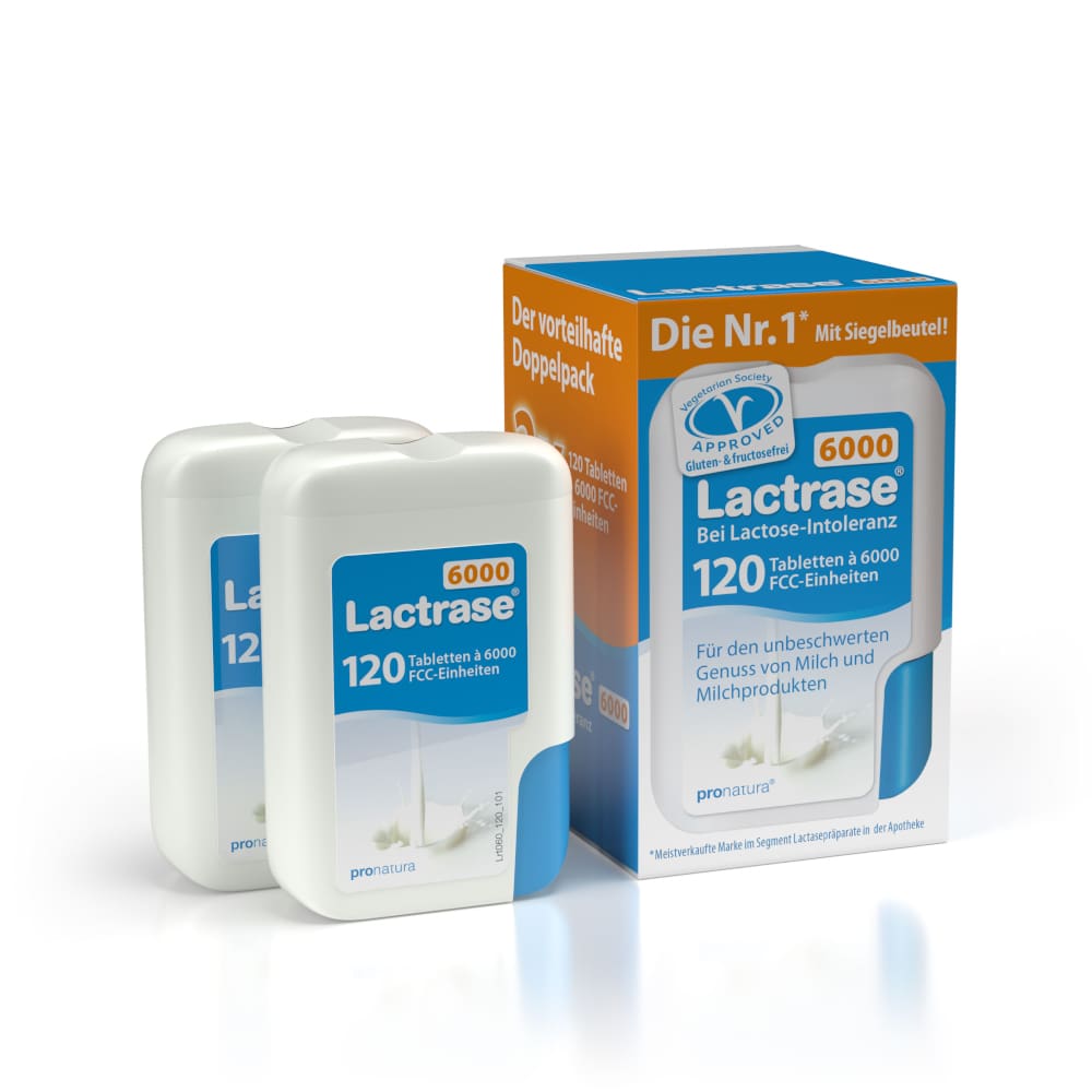 Lactrase 6000 FCC  im Klickspender Doppelpack 2X120 St Tabletten
