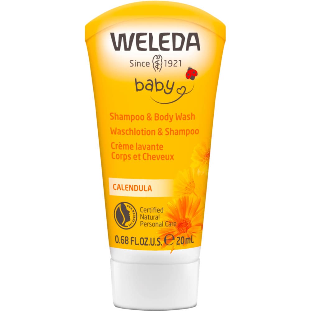 WELEDA baby Waschlotion & Shampoo CALENDULA 20 ml Duschgel