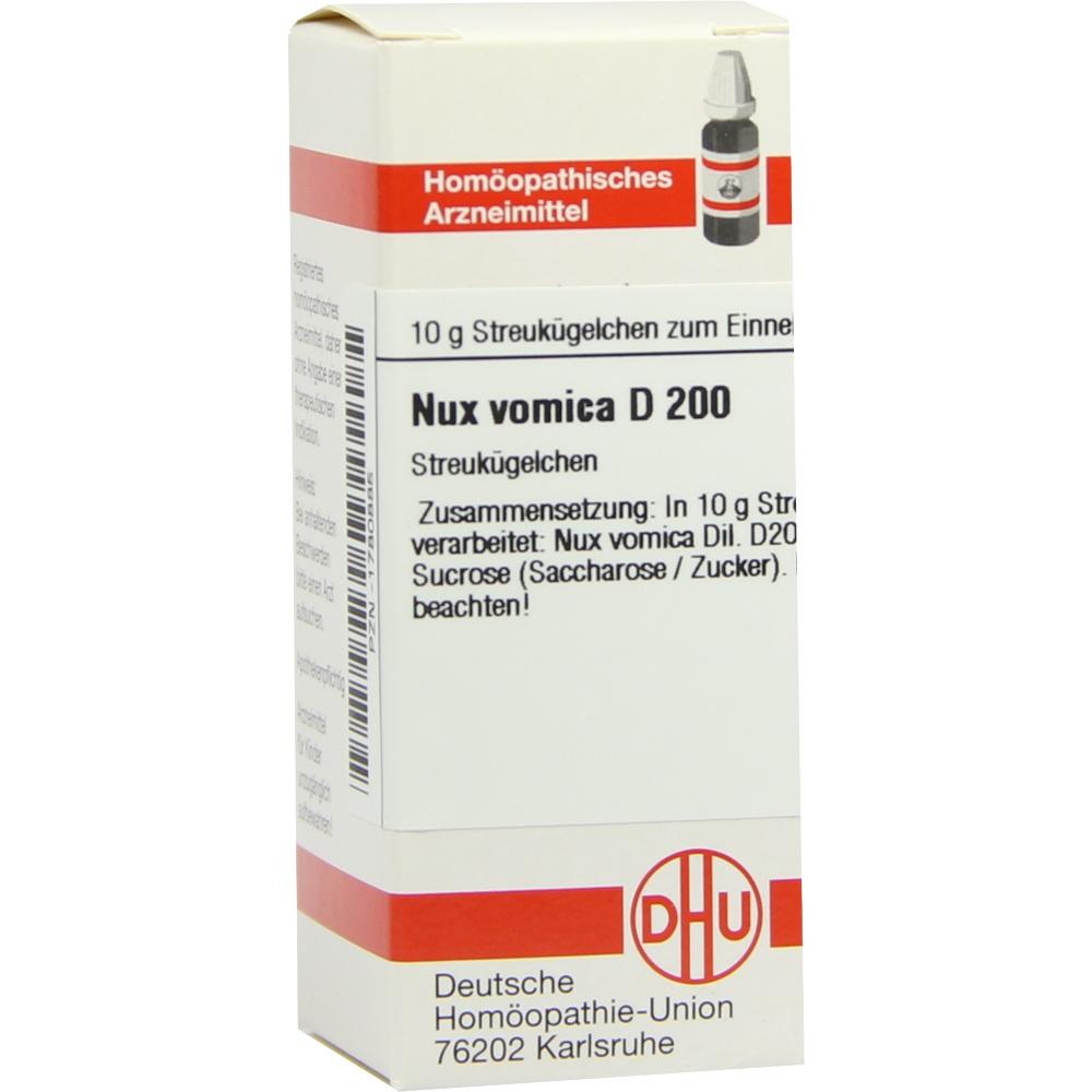 NUX VOMICA D 200 Globuli 10 g Globuli