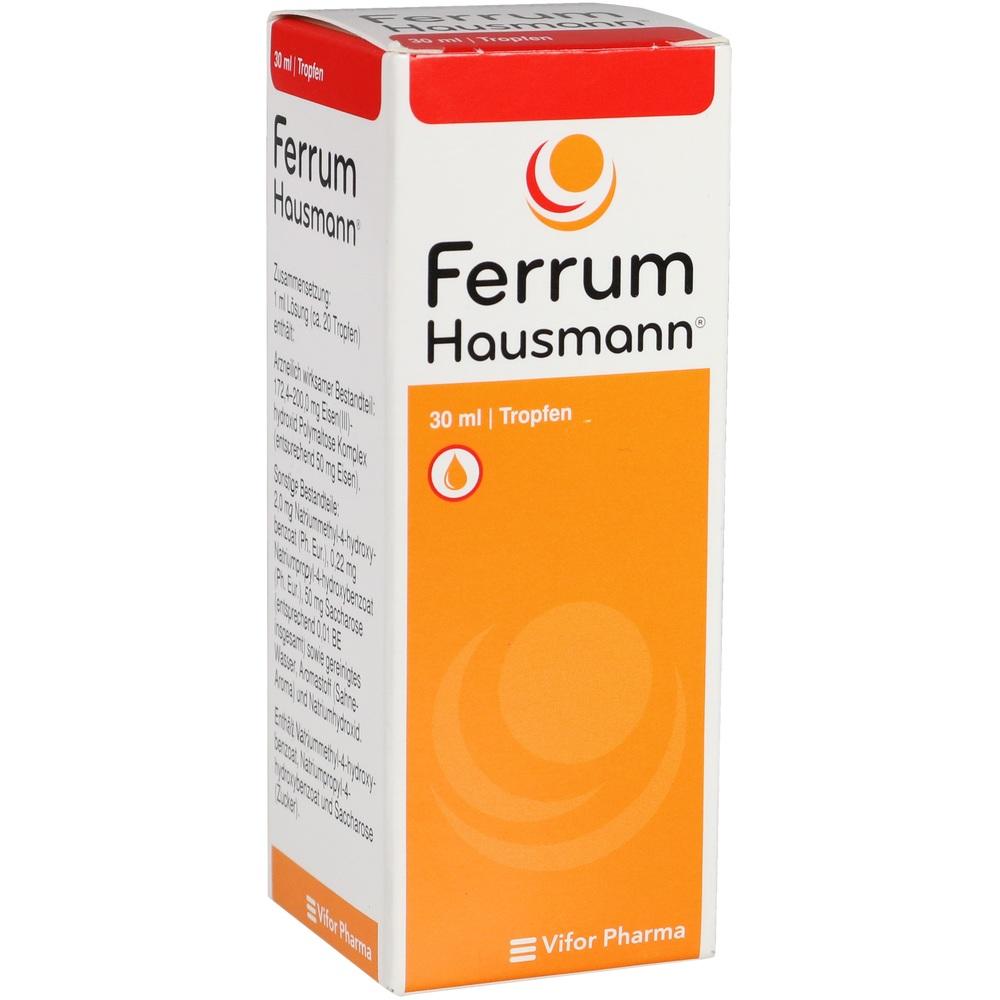 Ferrum Hausmann 50mg Eisen/ml Lösung 30 ml Tropfen zum Einnehmen