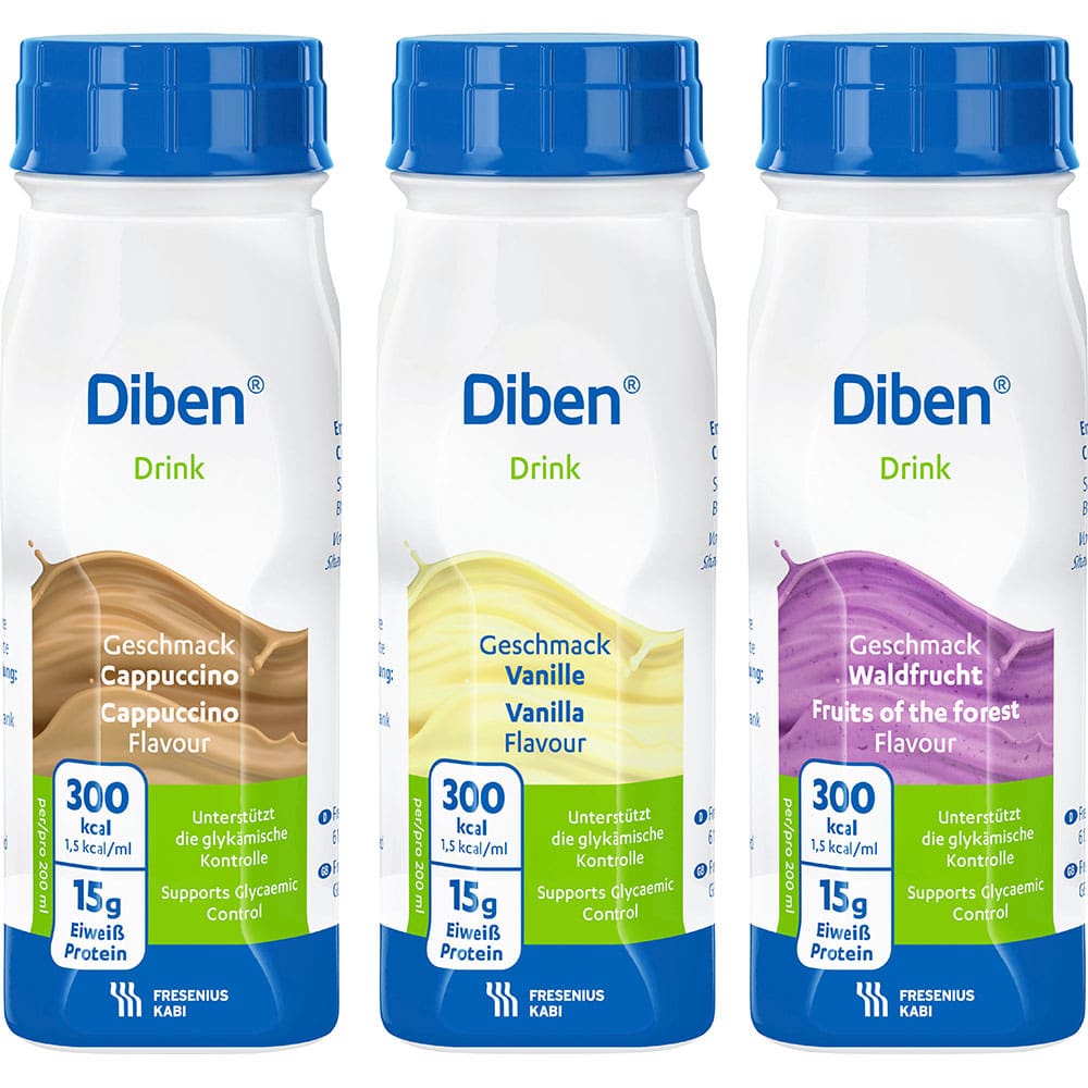 Diben DRINK Trinknahrung Mischkarton 24X200 ml Flüssigkeit