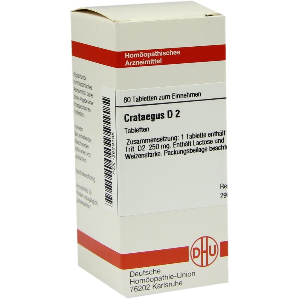 CRATAEGUS D 2 Tabletten 80 St Tabletten