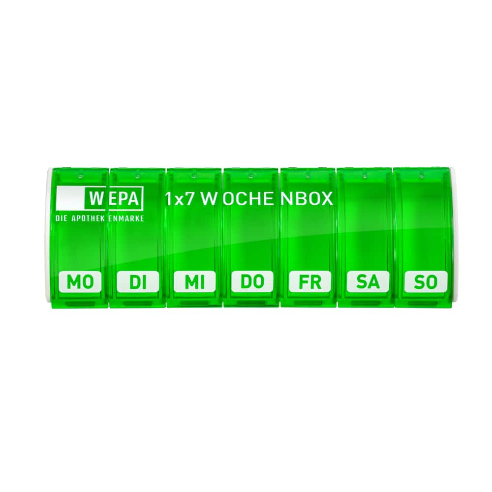 WEPA 1x7 Wochenbox farbig sortiert UV-Schutz+ 1 St