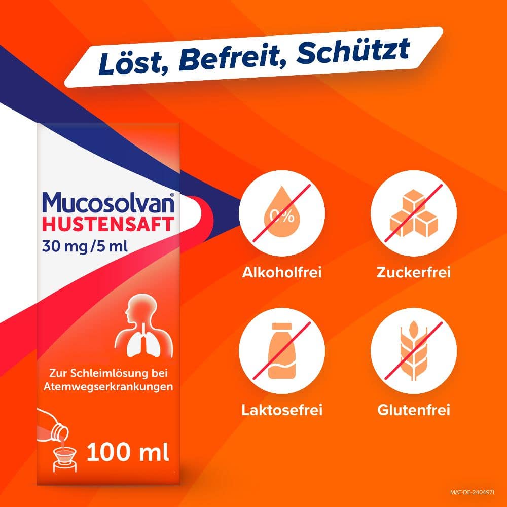 Mucosolvan HUSTENSAFT 30 mg/5 ml 250 ml Lösung zum Einnehmen
