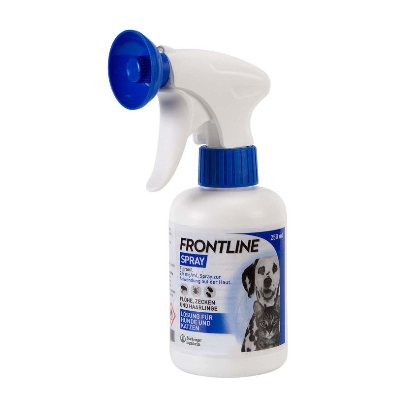 FRONTLINE - gegen Zecken und Flöhe für Hunde und Katzen 250 ml Spray