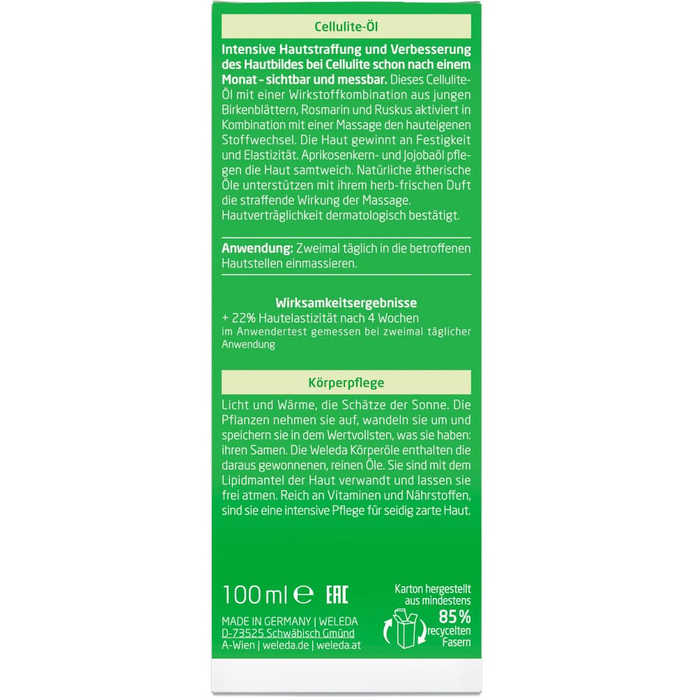 Weleda Cellulite-Öl Birke 100 ml
