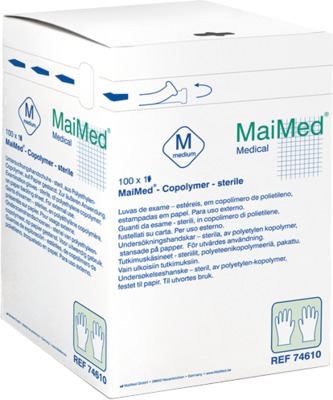 MaiMed Copolymer Handschuhe steril Größe M einzeln verpackt 100 St Handschuhe