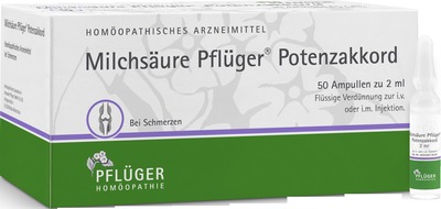 Milchsäure Pflüger Potenzakkord 50 St Injektionslösung