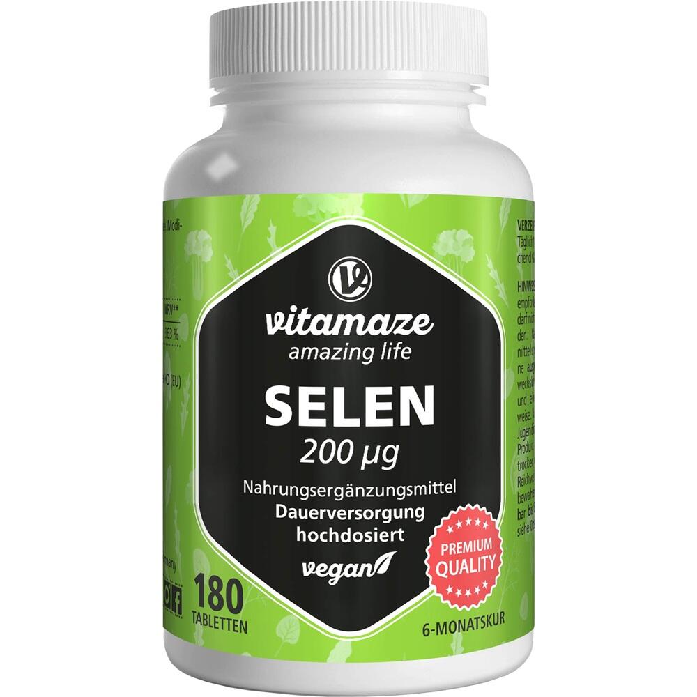 vitamaze SELEN 200 µg hochdosiert 180 St Tabletten