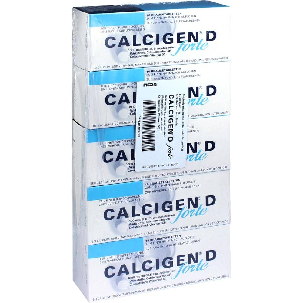 CALCIGEN D forte 1000mg/880 I.E. 50 St Brausetabletten