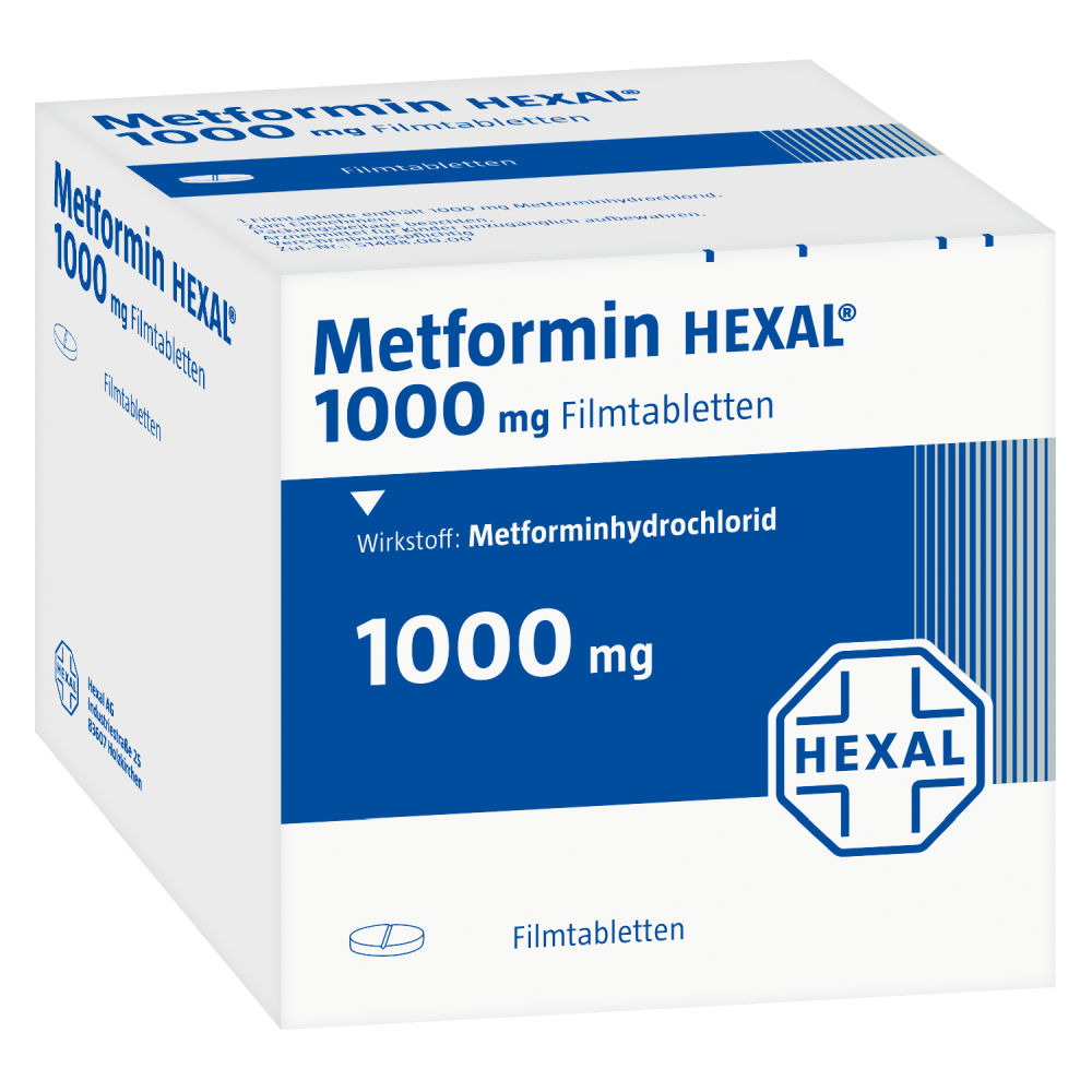 Metformin HEXAL 1000mg 180 St Filmtabletten