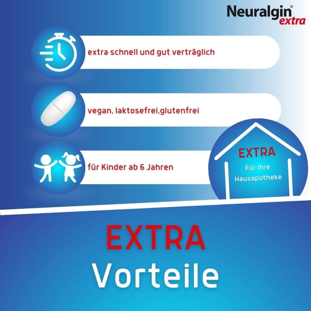 Neuralgin extra Ibu-Lysinat 400 mg 20 St Filmtabletten