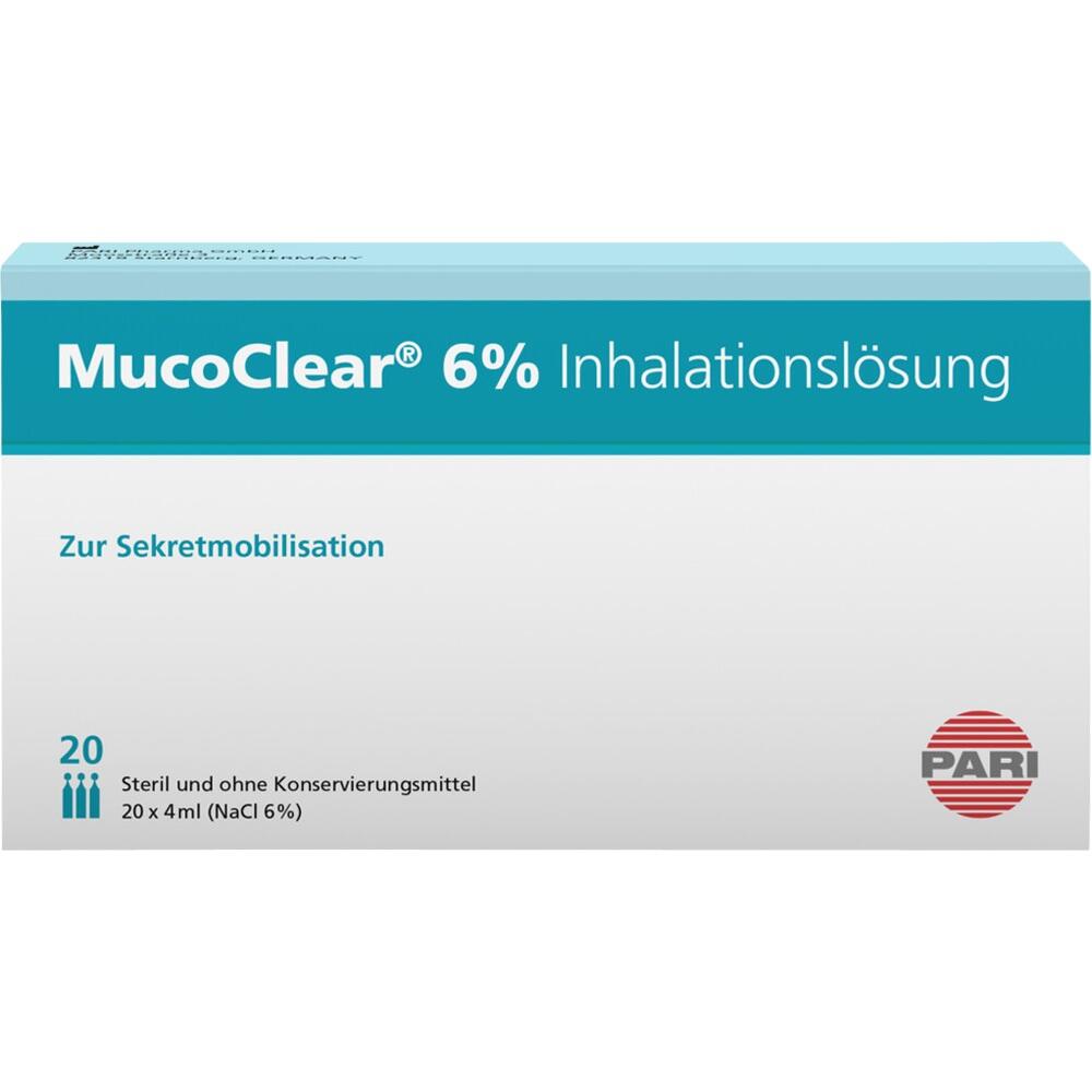 MUCOCLEAR 6% NaCl Inhalationslösung 20X4 ml Inhalationslösung