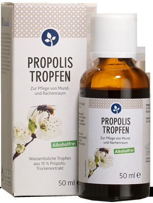 PROPOLIS TROPFEN zur Pflege von Mund- und Rachenraum ALKOHOLFREI 50 ml Lösung zum Einnehmen