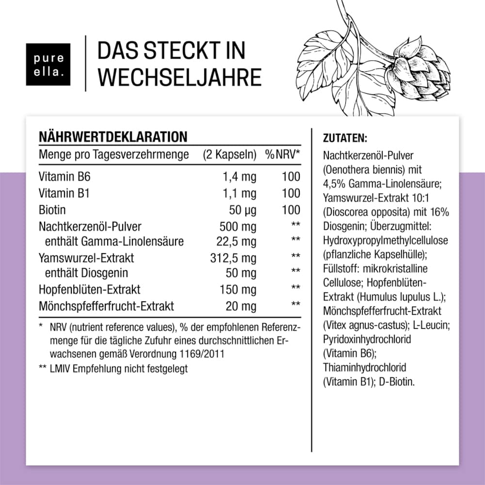 pure ella. Wechseljahre 60 St Kapseln