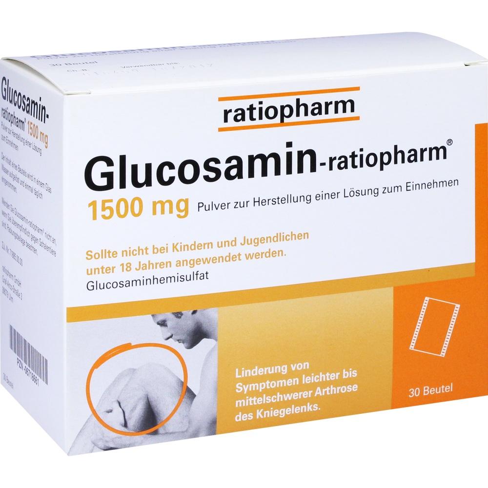 Glucosamin-ratiopharm 1500mg 30 St Pulver zur Herstellung einer Lösung zum Einnehmen