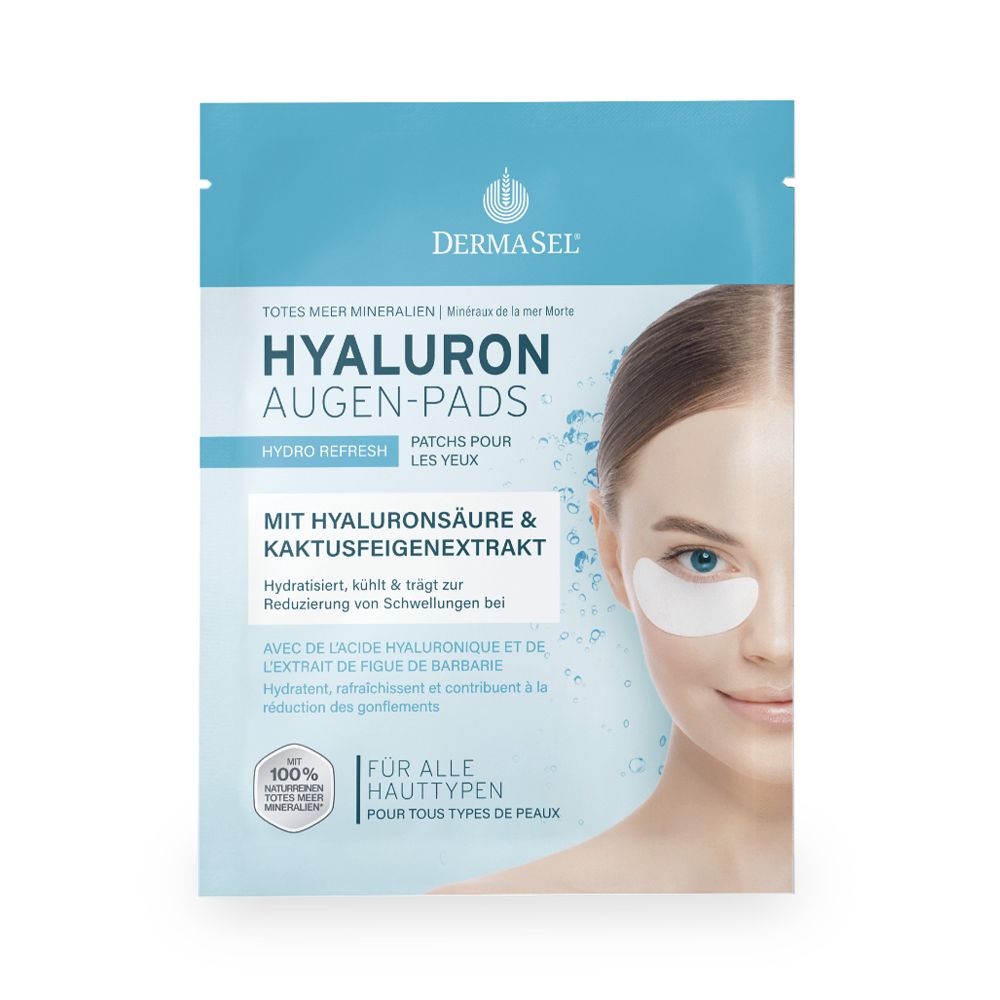 DERMASEL HYALURON AUGEN-PADS 1 Packung