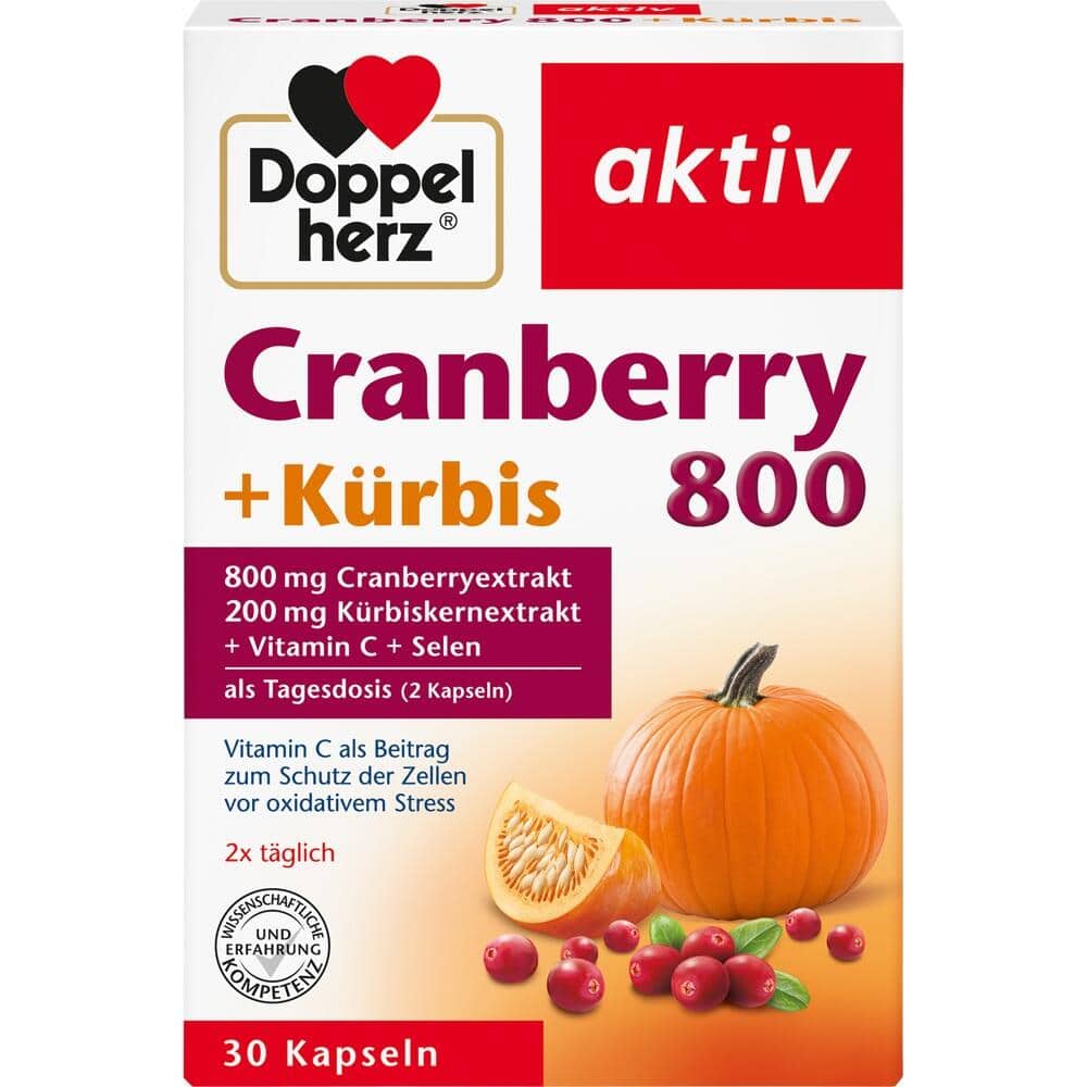 Doppelherz aktiv Cranberry + Kürbis 800 30 St Kapseln