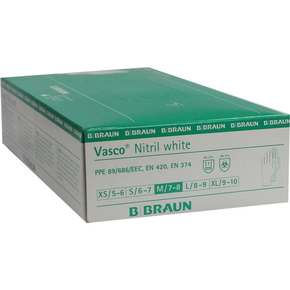 VASCO Nitril white Untersuchungshandschuhe Gr.M 100 St Handschuhe