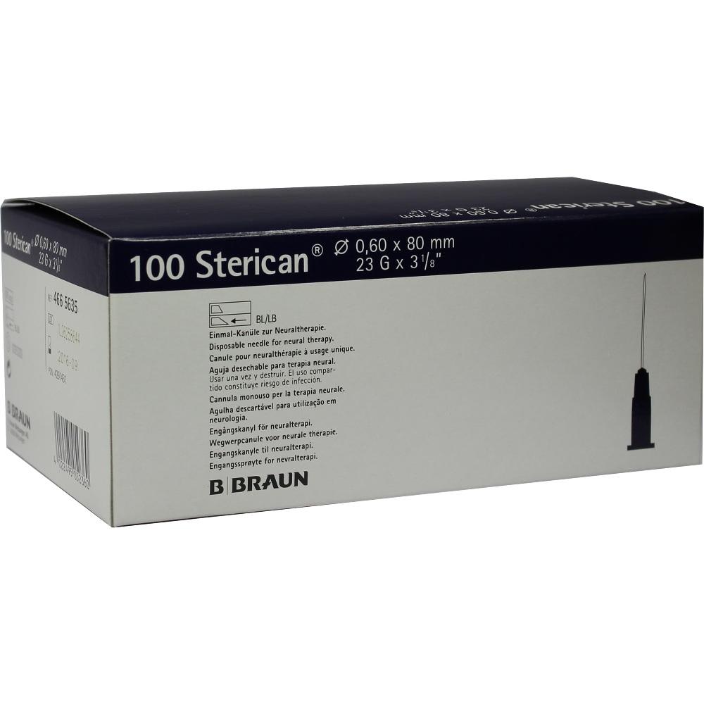 STERICAN Kanülen 23 Gx3 1/5 0,6x80 mm 100 St Kanüle