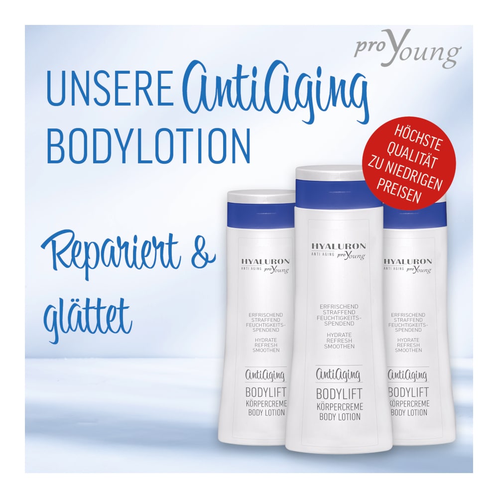 proYoung HYALURON ANTI AGING BODY LIFT KÖRPERCREME 300 ml Creme