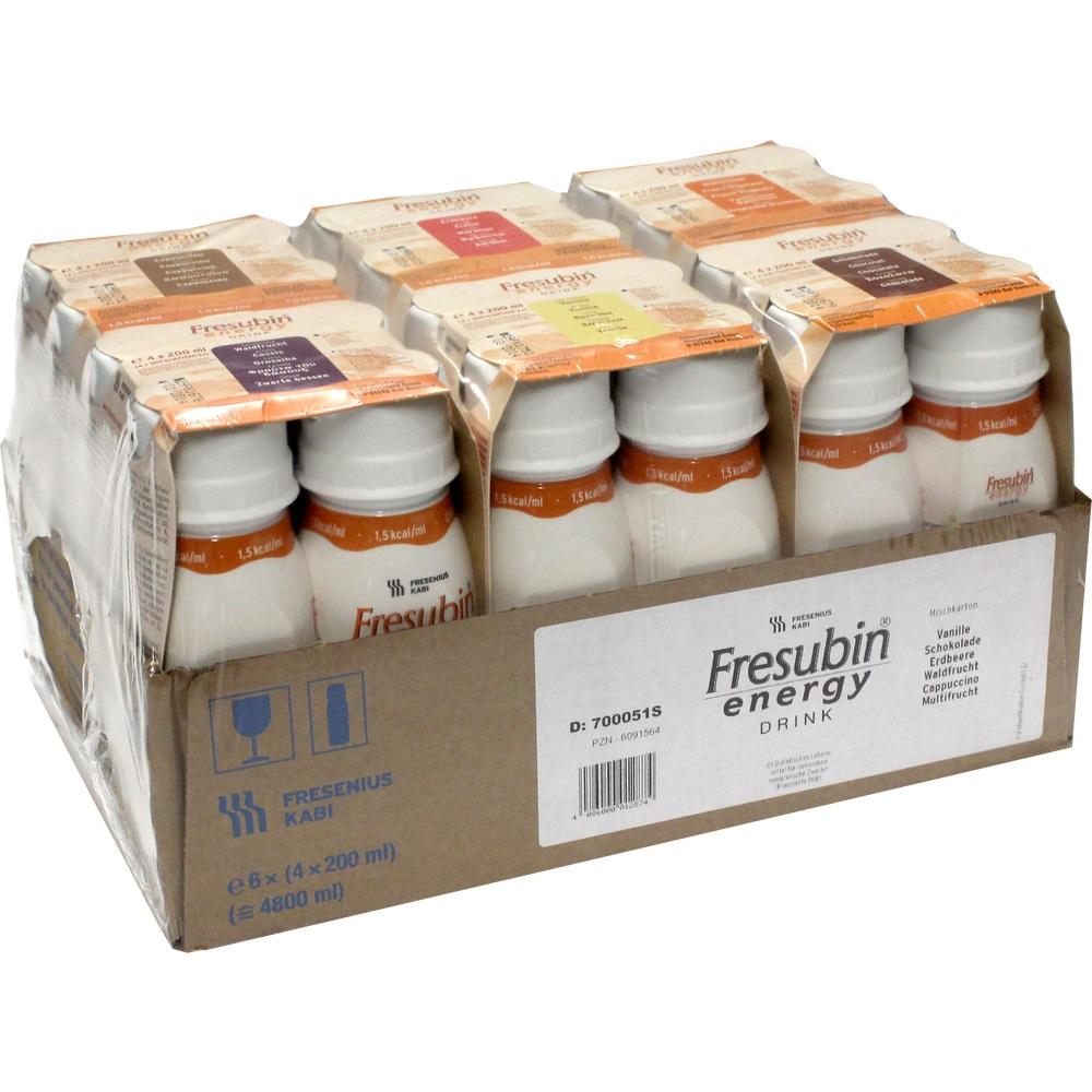 Fresubin Energy Trinknahrung Mischkarton 6X4X200 ml Lösung