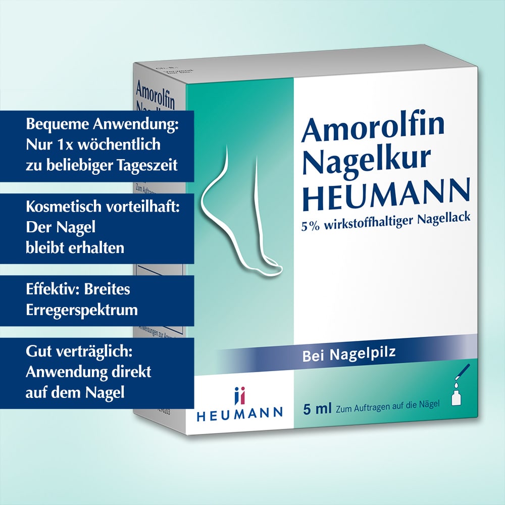 Amorolfin Nagelkur HEUMANN  3 ml Wirkstoffhaltiger Nagellack