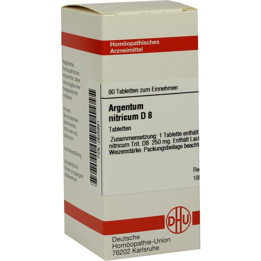 ARGENTUM NITRICUM D 8 Tabletten 80 St Tabletten